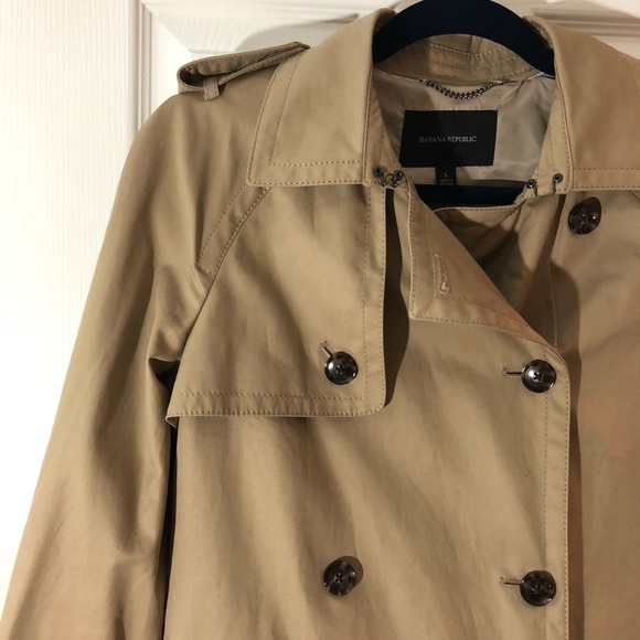 EUC Banana Republic Trench Coat Size Small - Picture 4 of 8
